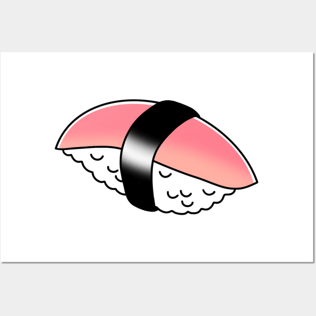 Tuna Nigiri Wall Art by drawingsbydarcy